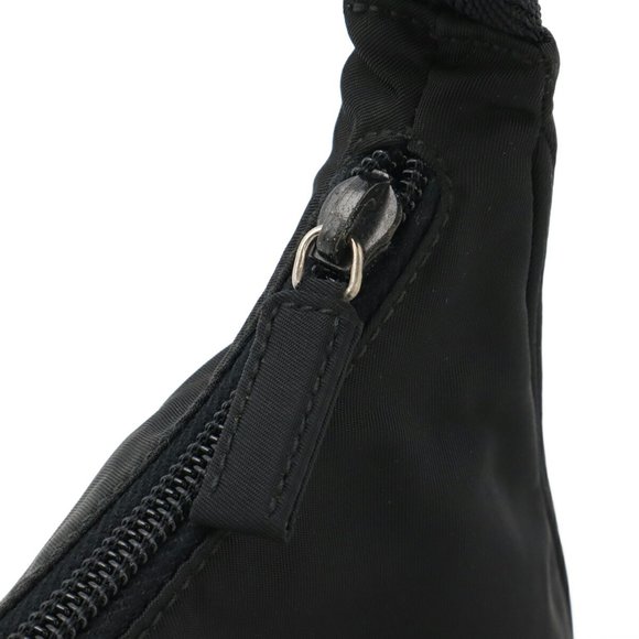 PRADA Prada Triangle Pouch Handbag - Nylon NERO Black MV519 - Picture 5 of 7